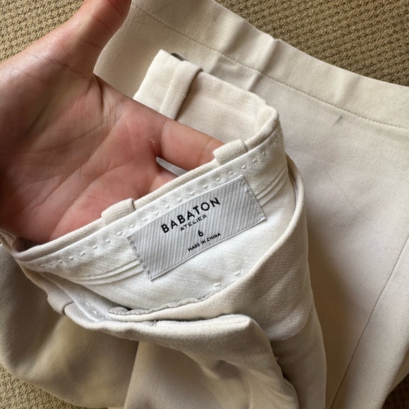 Aritzia Cream Trousers - Picture 2 of 4